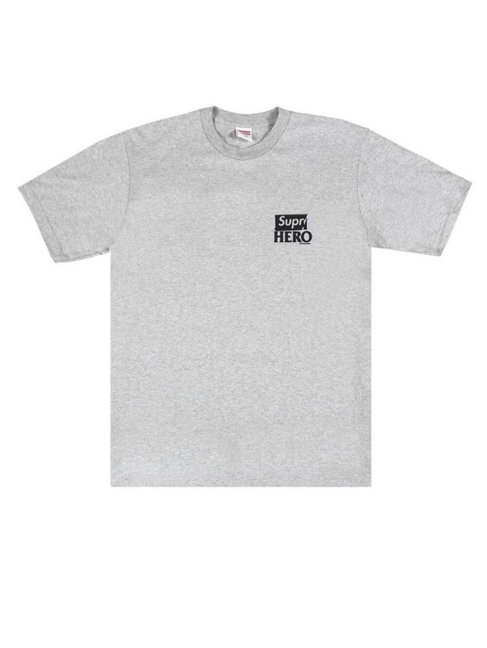 Supreme x ANTIHERO Dog Tee Heather Grey S FW22 NWT